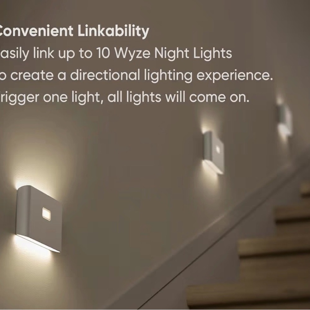 NIB WYZE Rechargeable Motion Sensor Night Lights 3-Pack - Picture 3 of 9
